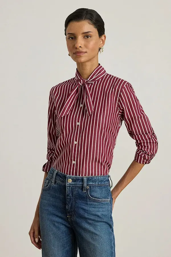Lauren Ralph Lauren Bombažna srajca Lauren Ralph Lauren