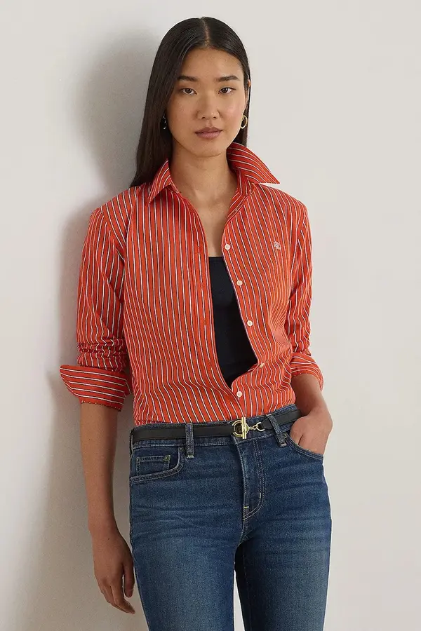 Lauren Ralph Lauren Bombažna srajca Lauren Ralph Lauren