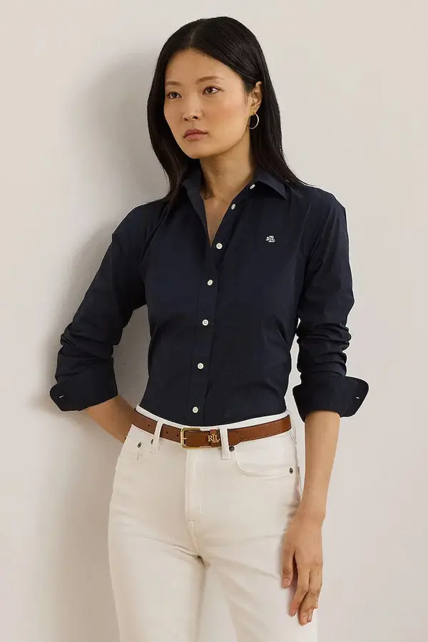 Lauren Ralph Lauren Bombažna srajca Lauren Ralph Lauren