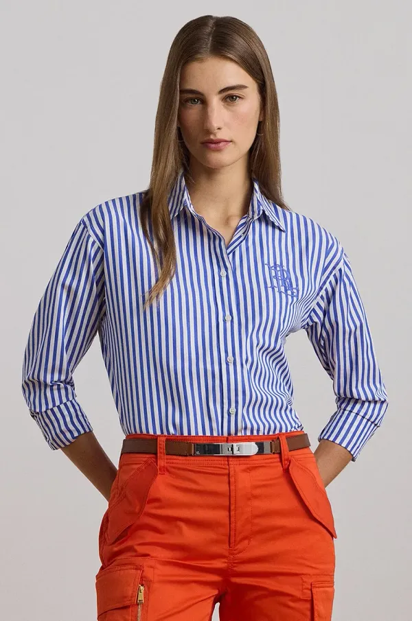 Lauren Ralph Lauren Bombažna srajca Lauren Ralph Lauren ženska, 200957334