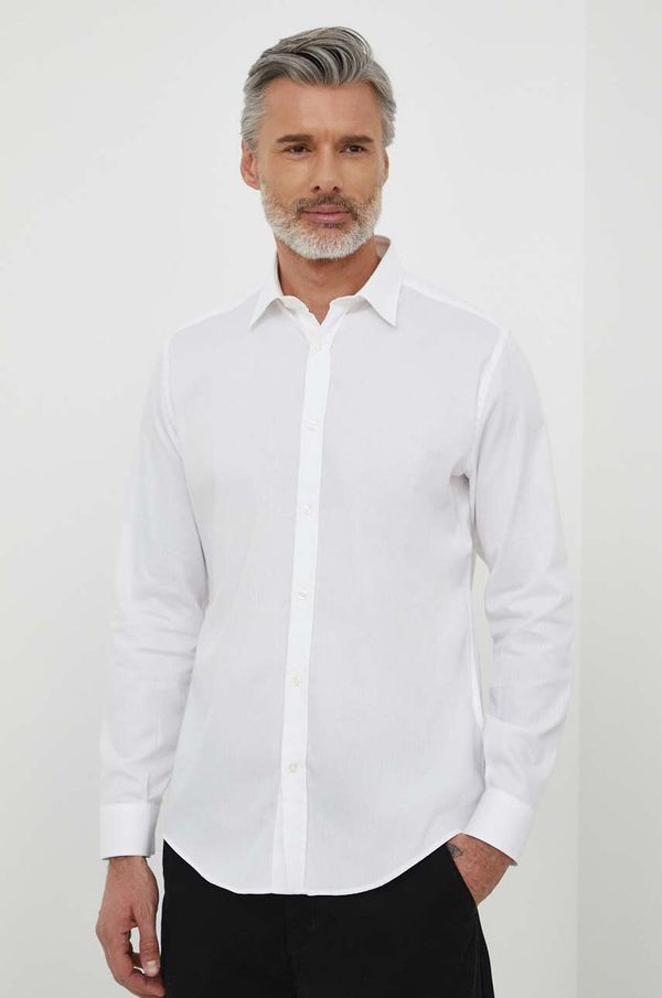 Liu Jo Bombažna srajca Liu Jo moška, bela barva
