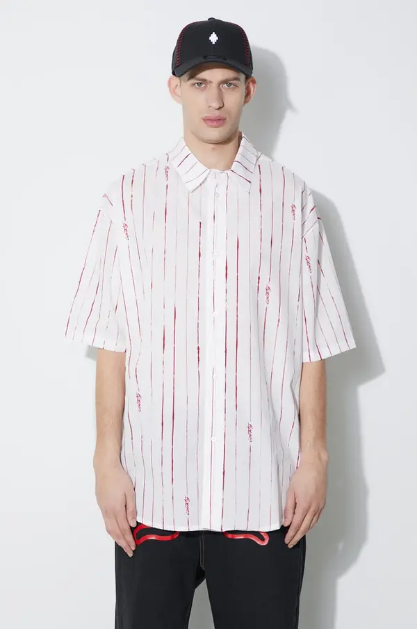Marcelo Burlon Bombažna srajca Marcelo Burlon County Pinstripes Over Shirt