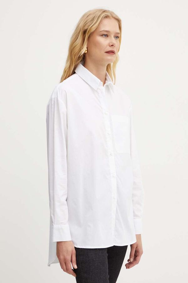 Max&Co. Bombažna srajca MAX&Co. ženska, bela barva, 2428116024200