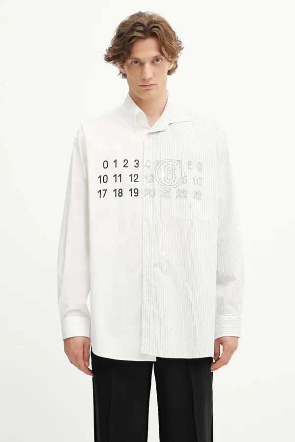 MM6 Maison Margiela Bombažna srajca MM6 Maison Margiela
