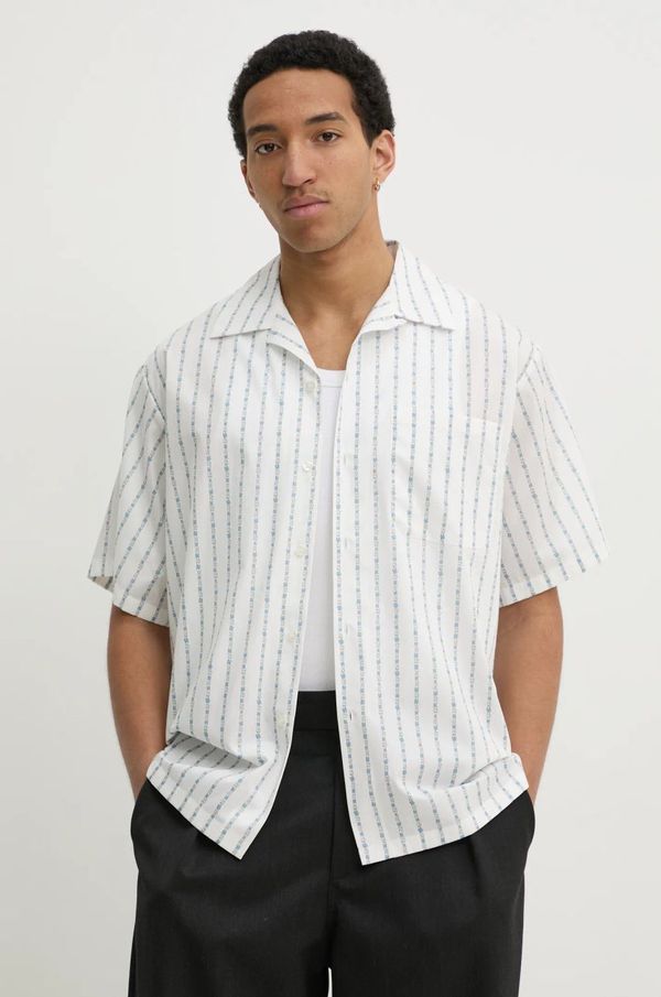 MSGM Bombažna srajca MSGM moška, bela barva, 3840ME17X.257052