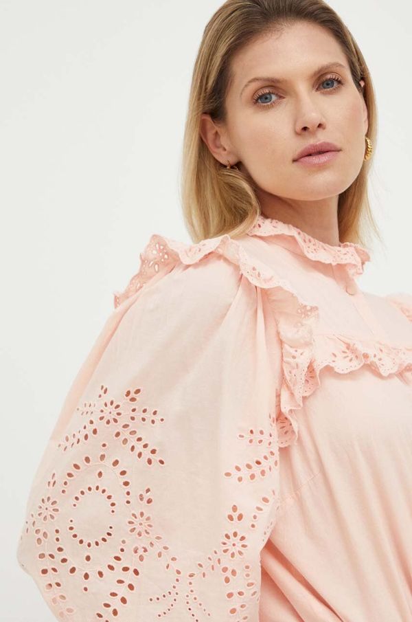 Notes du Nord Bombažna srajca Notes du Nord ženska, oranžna barva