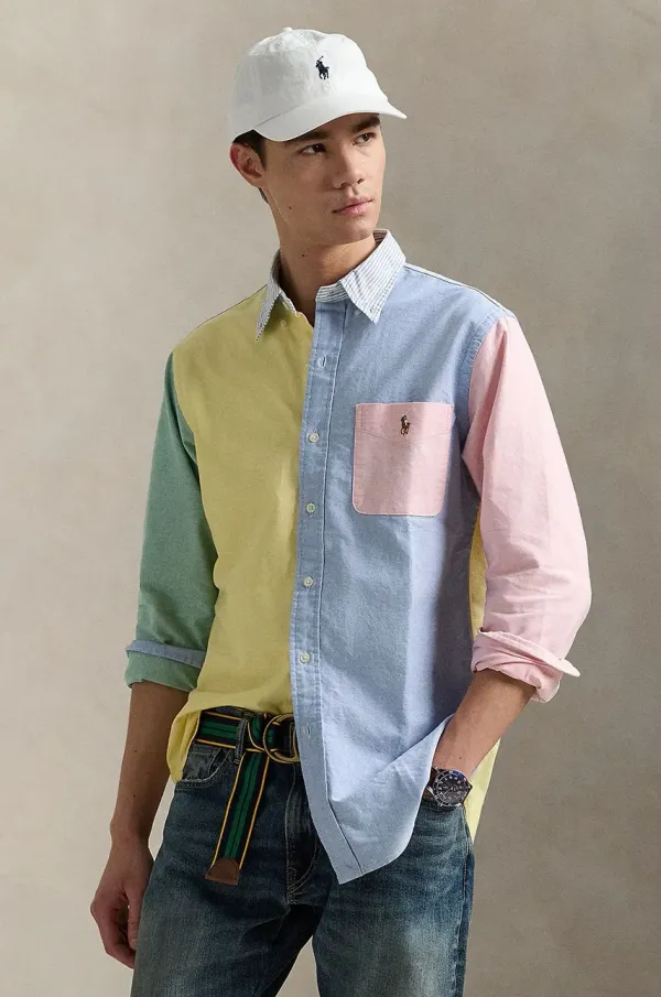 Polo Ralph Lauren Bombažna srajca Polo Ralph Lauren moška, 710928919