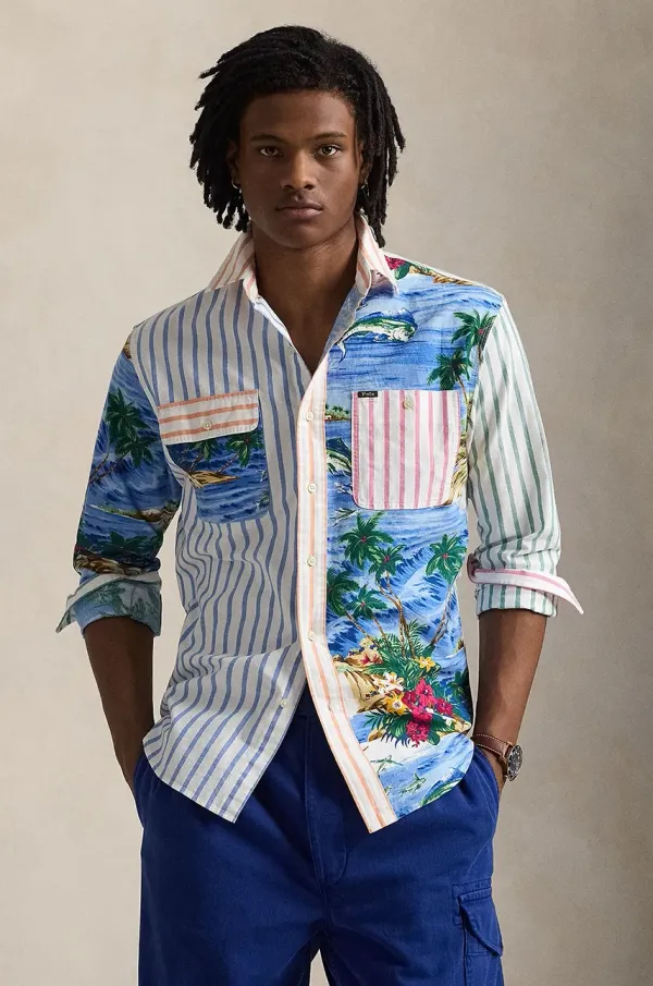 Polo Ralph Lauren Bombažna srajca Polo Ralph Lauren moška, 710958150