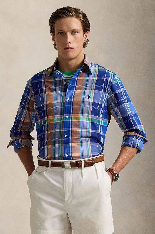 Polo Ralph Lauren Bombažna srajca Polo Ralph Lauren moška, 710960639