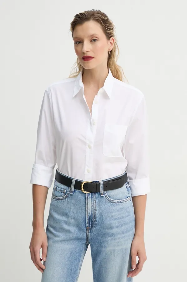 rag & bone Bombažna srajca Rag & Bone ženska, bela barva, WAW22PA050PO50