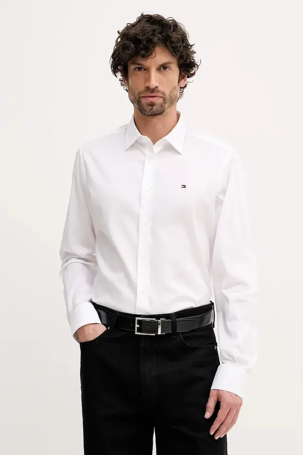 Tommy Hilfiger Bombažna srajca Tommy Hilfiger