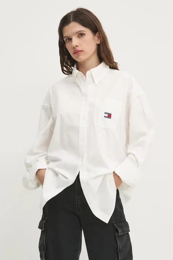 Tommy Jeans Bombažna srajca Tommy Jeans