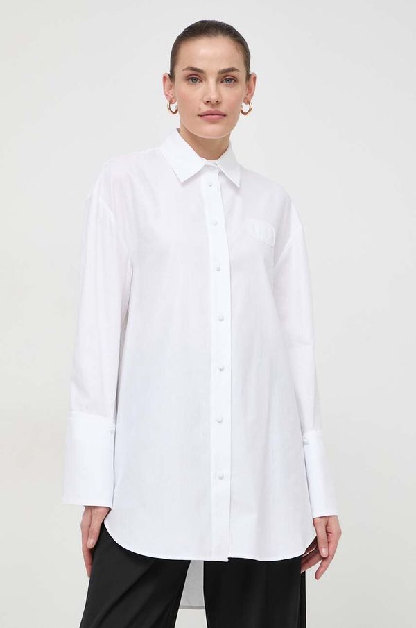 Twinset Bombažna srajca Twinset ženska, bela barva