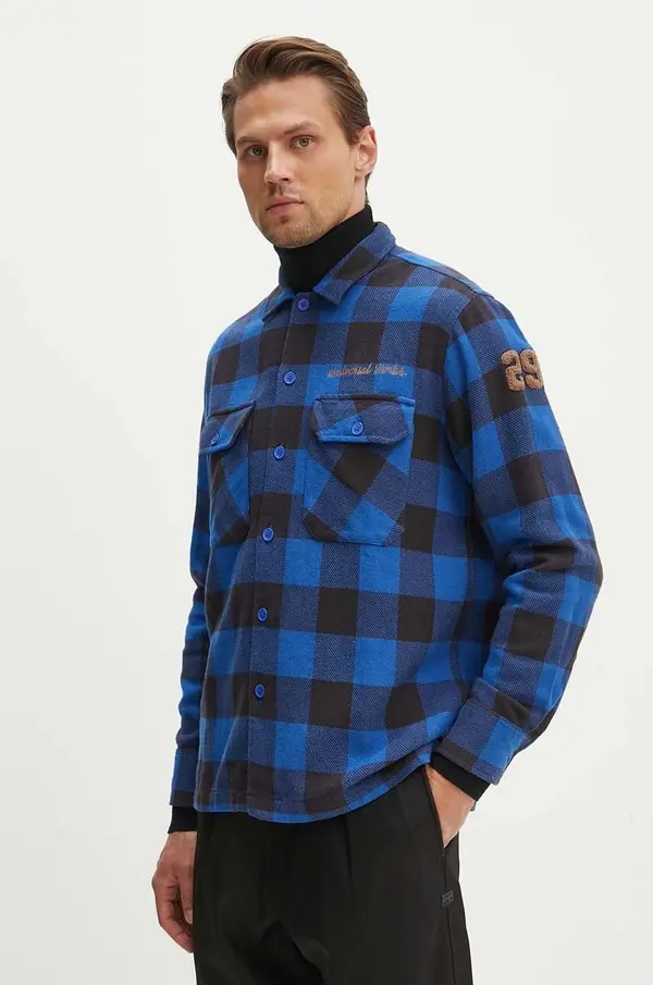 Universal Works Bombažna srajca Universal Works L/S Utility Shirt