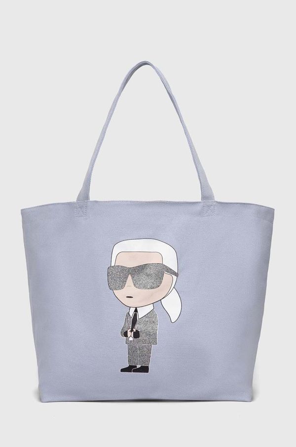Karl Lagerfeld Bombažna torba Karl Lagerfeld
