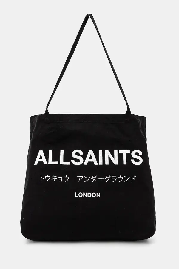 AllSaints Bombažna vrečka AllSaints 38 x 35 x 12 cm