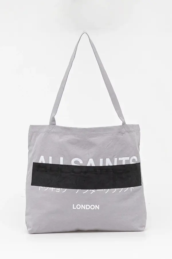 AllSaints Bombažna vrečka AllSaints REDACT 37 x 37 x 12 cm