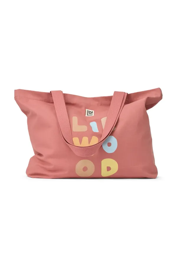 Liewood Bombažna vrečka Liewood Big Totebag roza barva