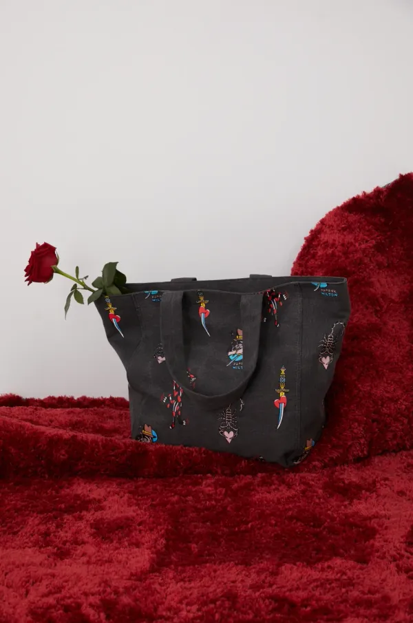 Medicine Bombažna vrečka Medicine siva barva