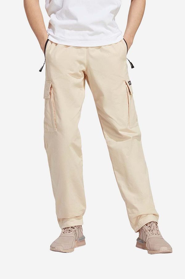 adidas Originals Bombažne hlače adidas Originals Adventure NA Pants bež barva