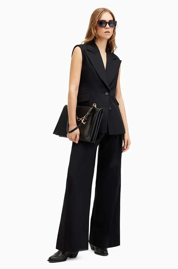 AllSaints Bombažne hlače AllSaints HALLY TROUSER