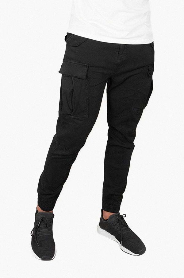 Alpha Industries Bombažne hlače Alpha Industries Airman Pant črna barva