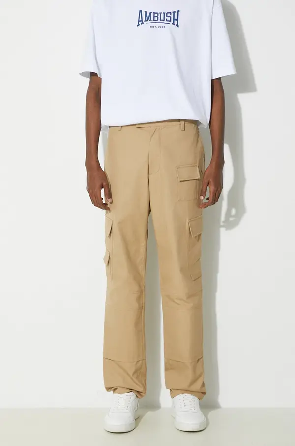 Ambush Bombažne hlače AMBUSH Slim Cargo Pants Tree