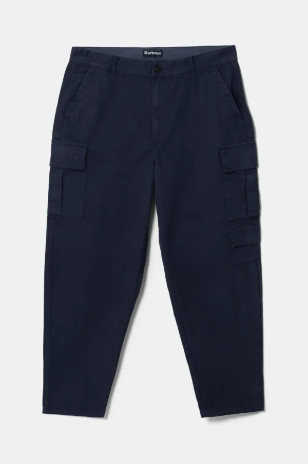 Barbour Bombažne hlače Barbour mornarsko modra barva, MTR0754NY91