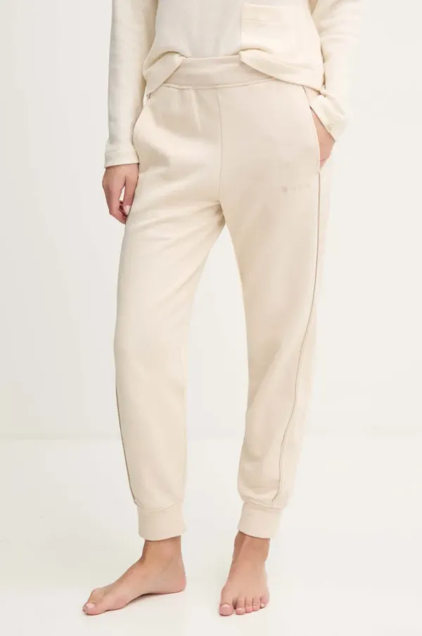 Calvin Klein Underwear Bombažne hlače Calvin Klein Underwear bež barva, 000QS7262E