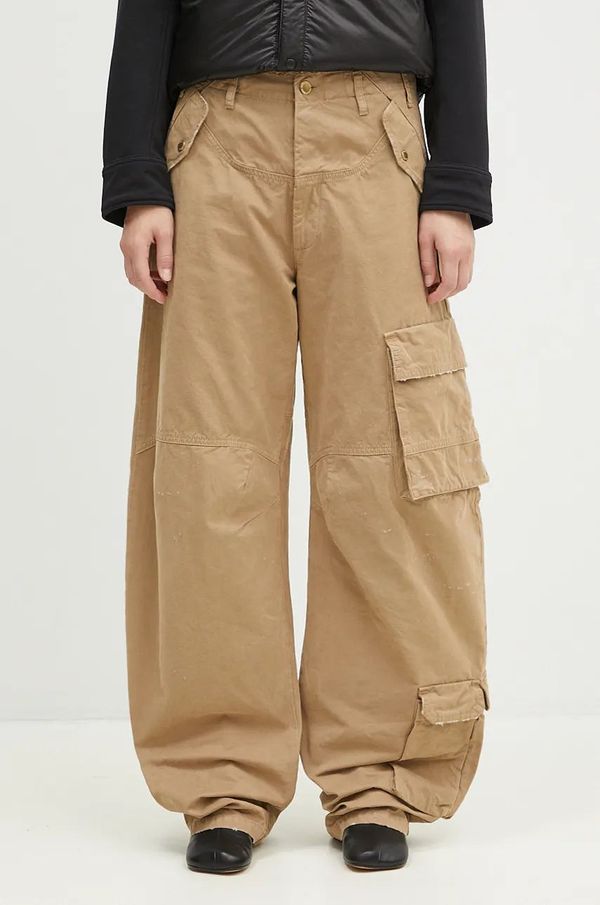 DARKPARK Bombažne hlače DARKPARK Rosalind bež barva, WTR04.FAP05.008501