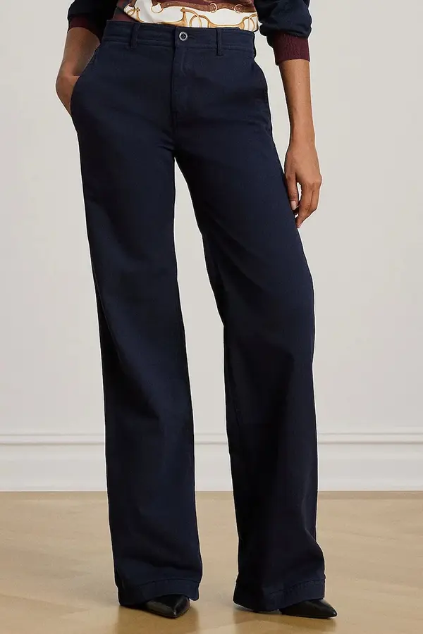 Lauren Ralph Lauren Bombažne hlače Lauren Ralph Lauren