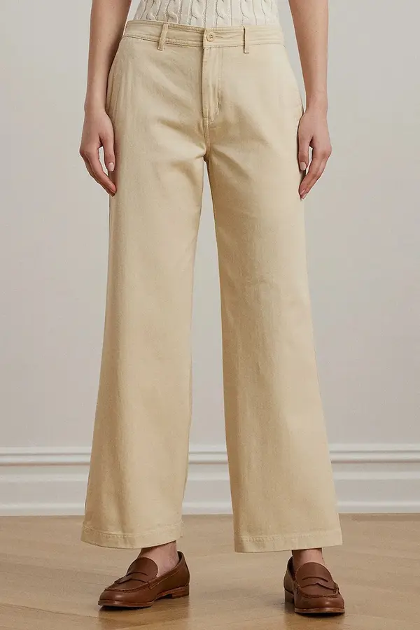 Lauren Ralph Lauren Bombažne hlače Lauren Ralph Lauren