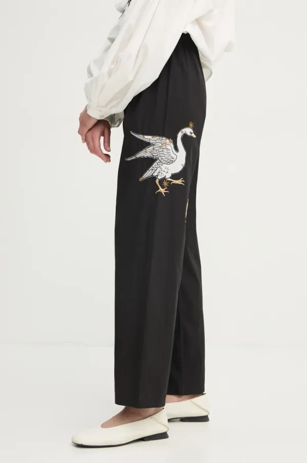 The Sleeper Bombažne hlače The Sleeper črna barva, HC2402EP