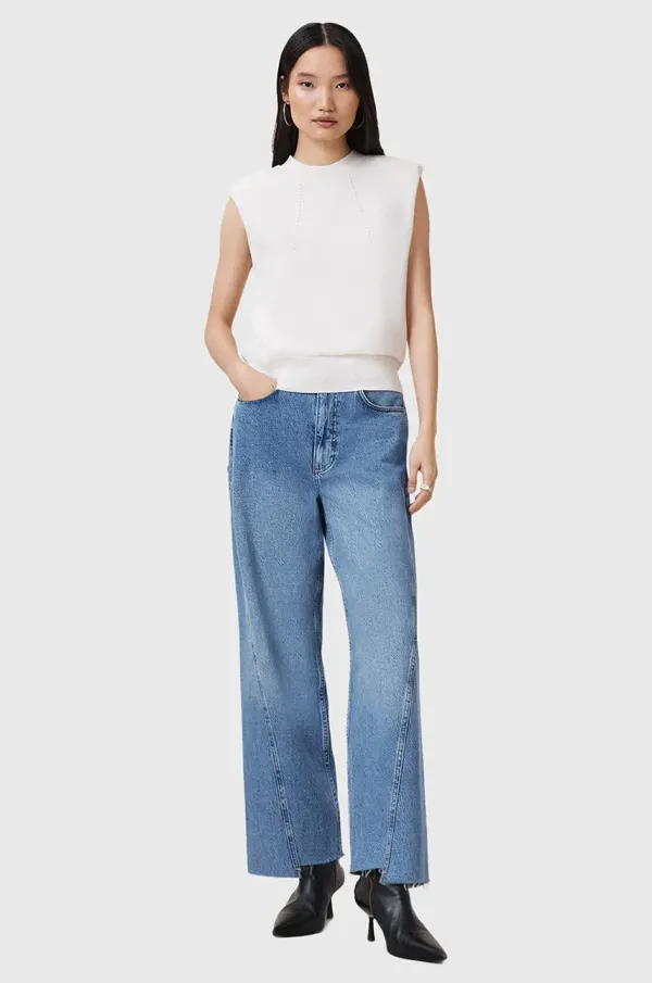 AllSaints Bombažne kavbojke AllSaints FOX ženske, W017EC