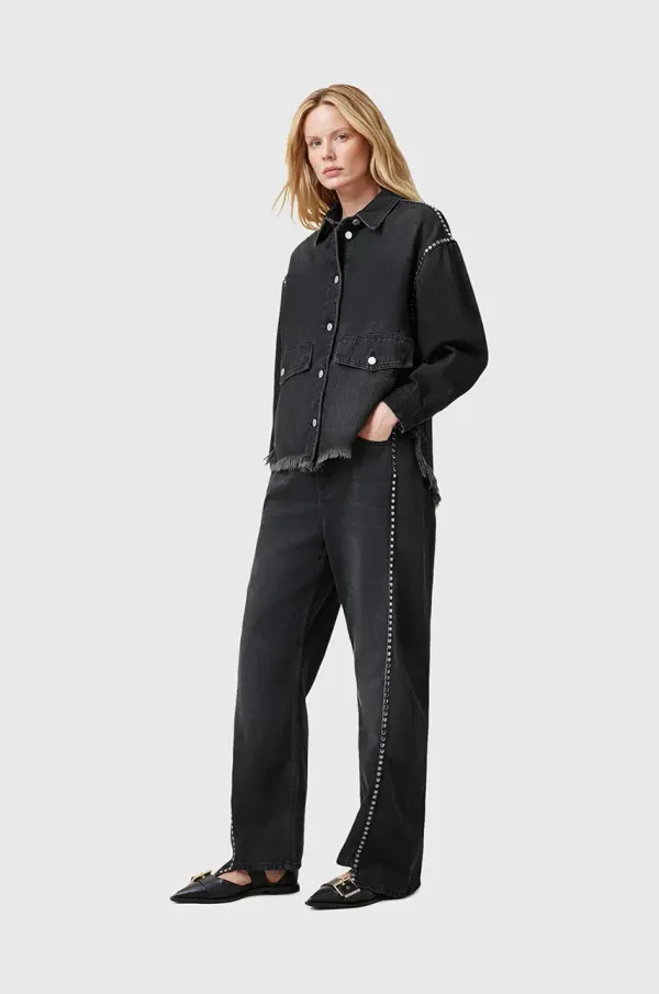 AllSaints Bombažne kavbojke AllSaints FRANKIE ženske, W040EC