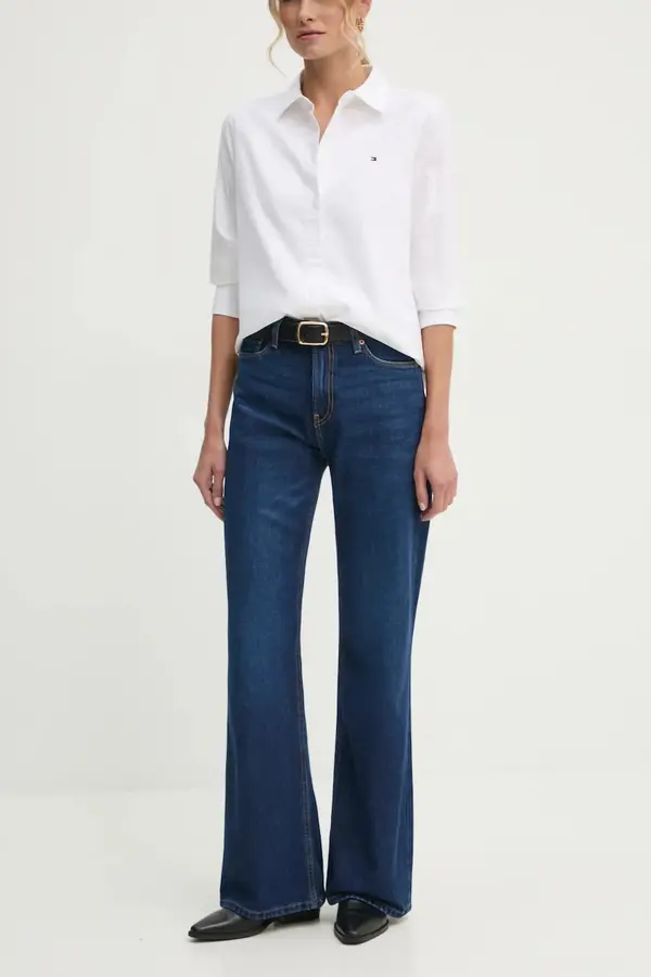 Pepe Jeans Bombažne kavbojke Pepe Jeans FLARE HW WILLA