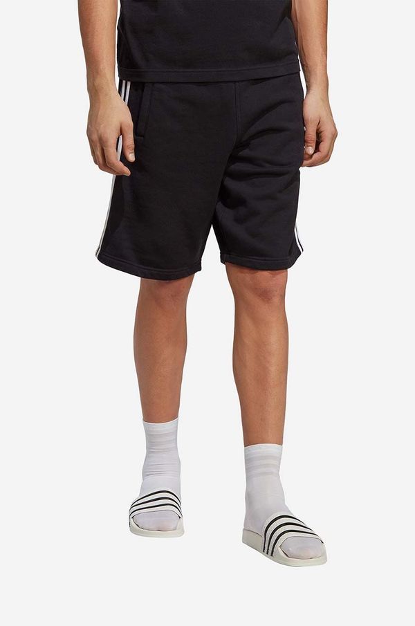 adidas Originals Bombažne kratke hlače adidas Originals Adicolor Classics 3-Stripes Sweat črna barva
