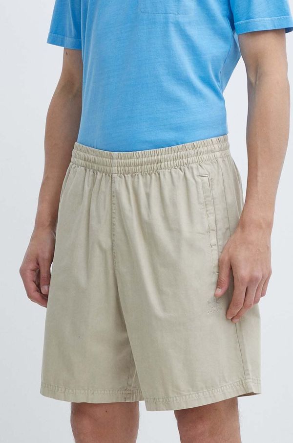 adidas Originals Bombažne kratke hlače adidas Originals bež barva, IS1733