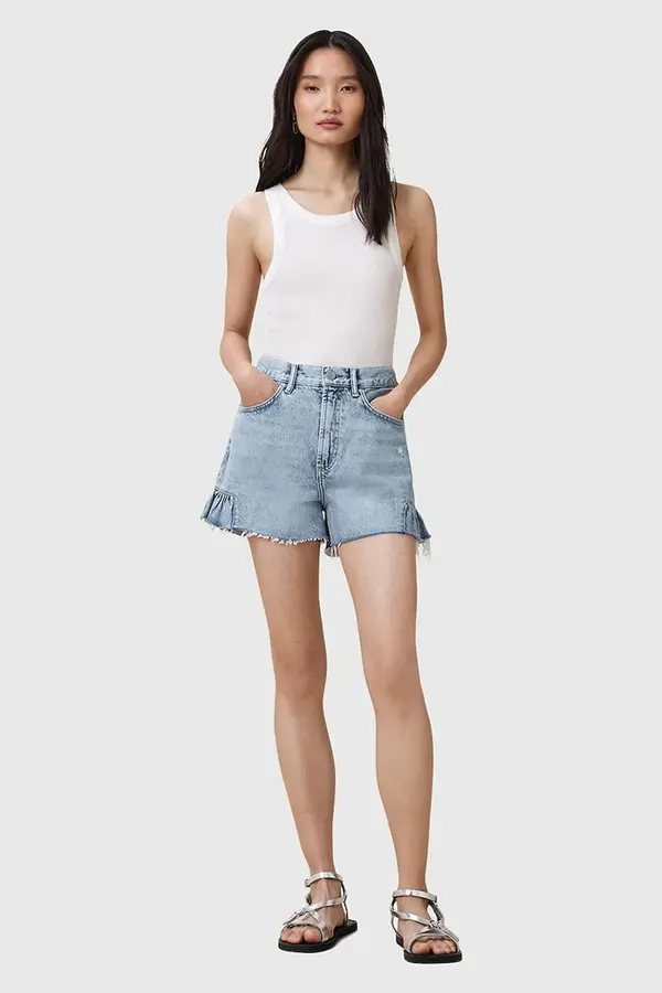 AllSaints Bombažne kratke hlače AllSaints ELIANA