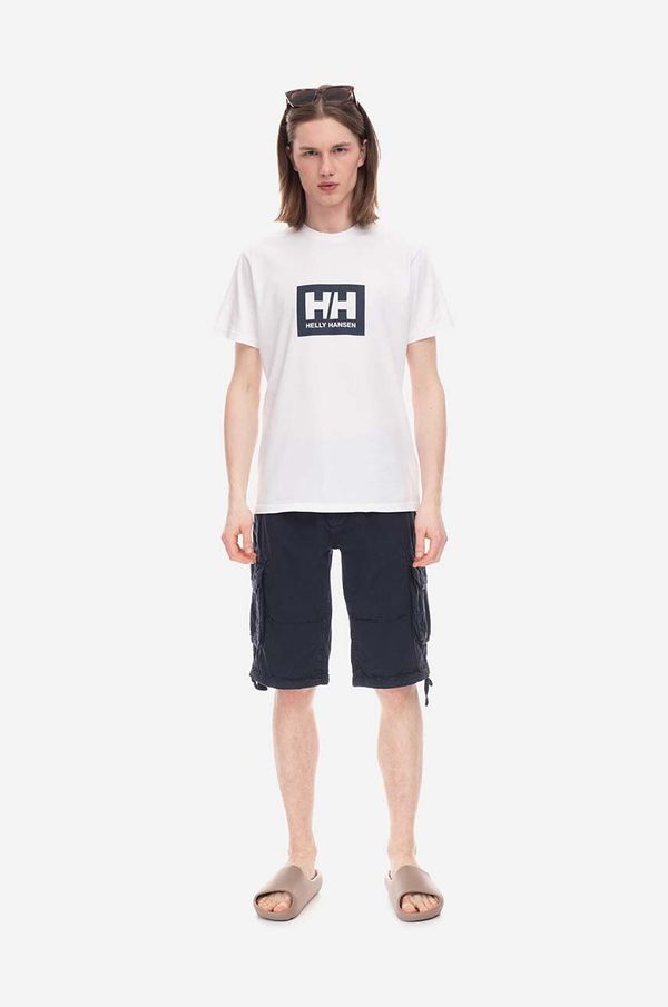 Alpha Industries Bombažne kratke hlače Alpha Industries Jet Short 191200 07 mornarsko modra barva