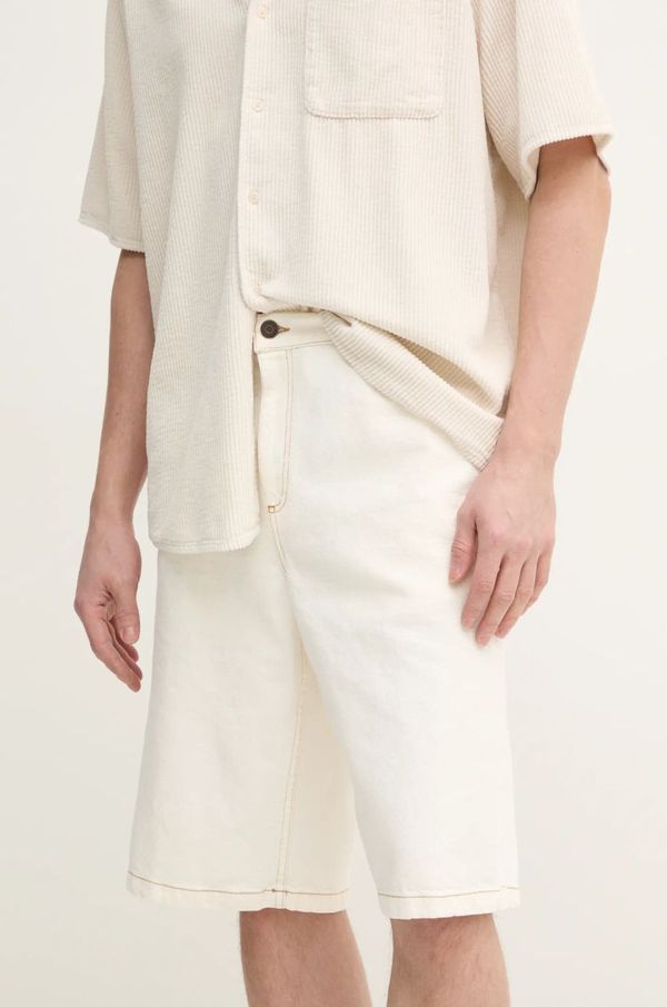 American Vintage Bombažne kratke hlače American Vintage bež barva, MJOZ09AE25