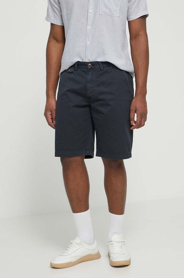 Barbour Bombažne kratke hlače Barbour mornarsko modra barva