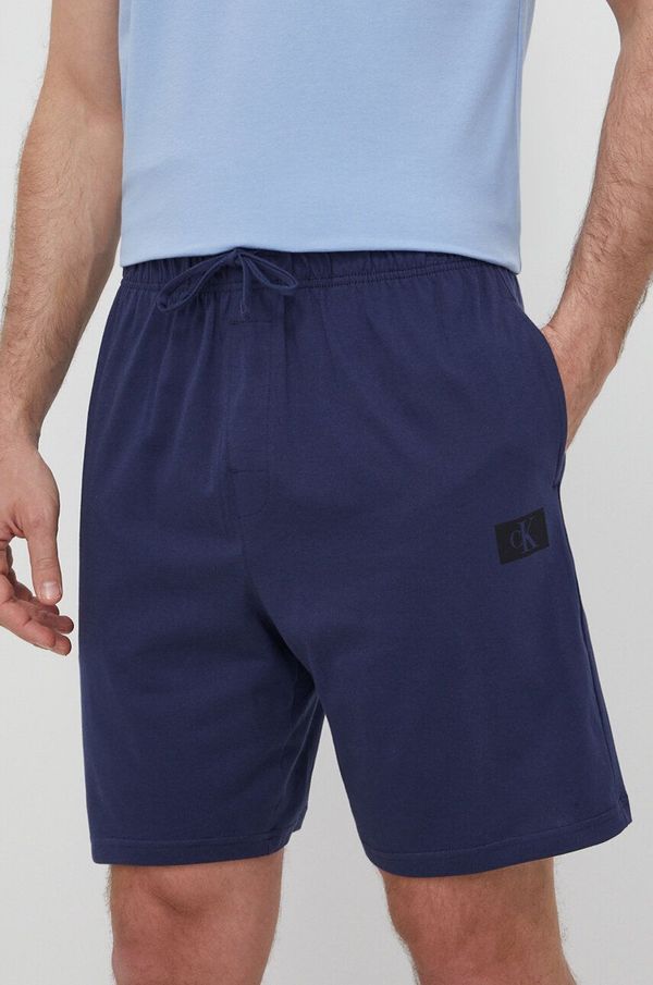 Calvin Klein Underwear Bombažne kratke hlače Calvin Klein Underwear mornarsko modra barva