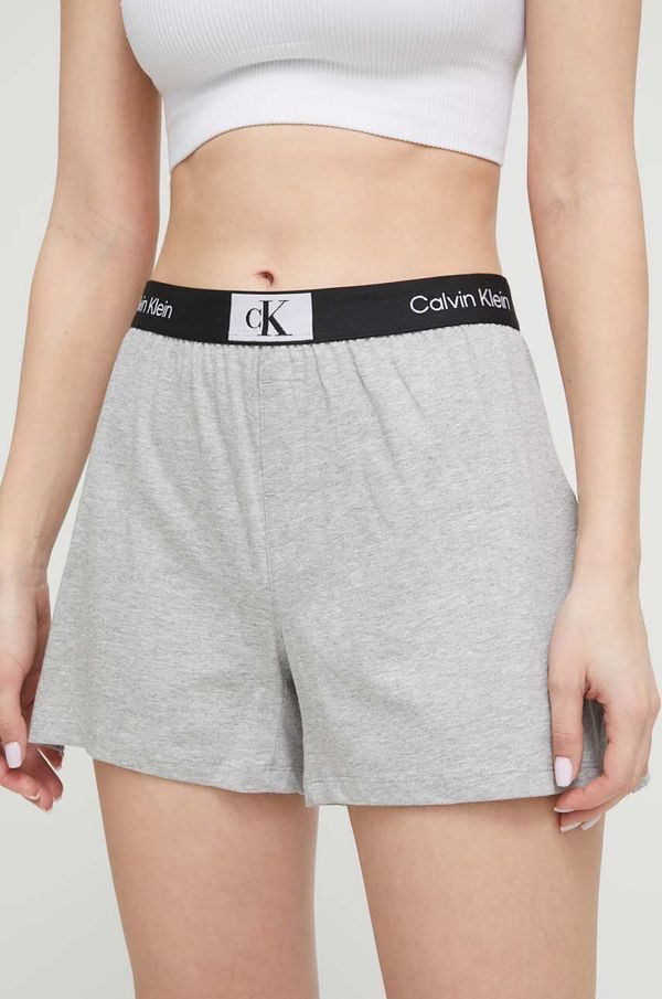 Calvin Klein Underwear Bombažne kratke hlače Calvin Klein Underwear siva barva
