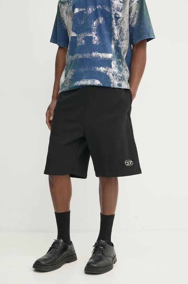Diesel Bombažne kratke hlače Diesel črna barva, A10996.0BMBJ