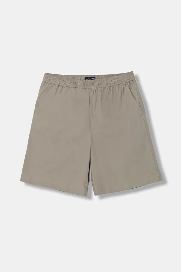 Fred Perry Bombažne kratke hlače Fred Perry Wide Leg Poplin Shorts