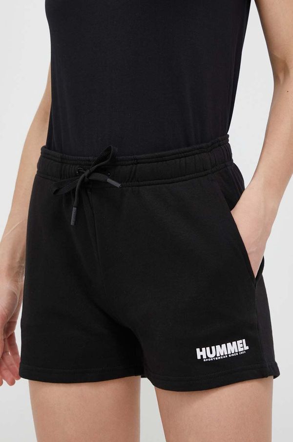 Hummel Bombažne kratke hlače Hummel črna barva