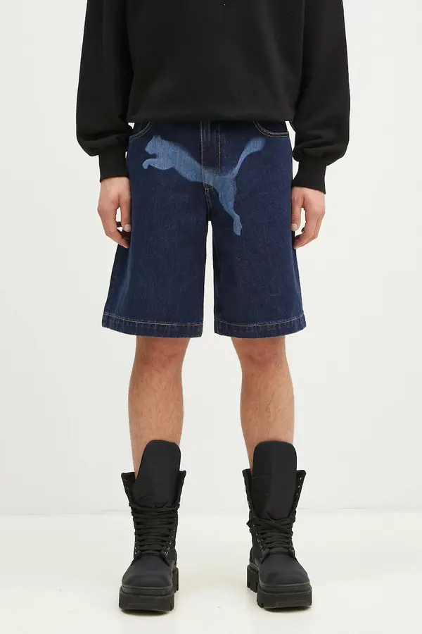 Puma Bombažne kratke hlače iz jeansa Puma PUMA X A$AP ROCKY Denim Short