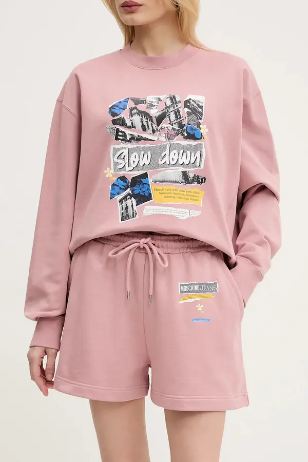 Moschino Jeans Bombažne kratke hlače Moschino Jeans