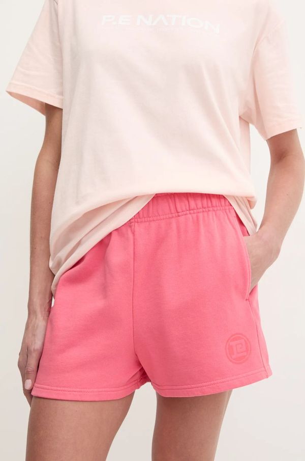 P.E Nation Bombažne kratke hlače P.E Nation Reverie roza barva, 244S279